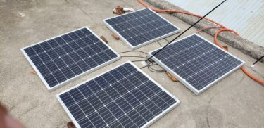 太陽光発電、ソーラーパネル仮設
